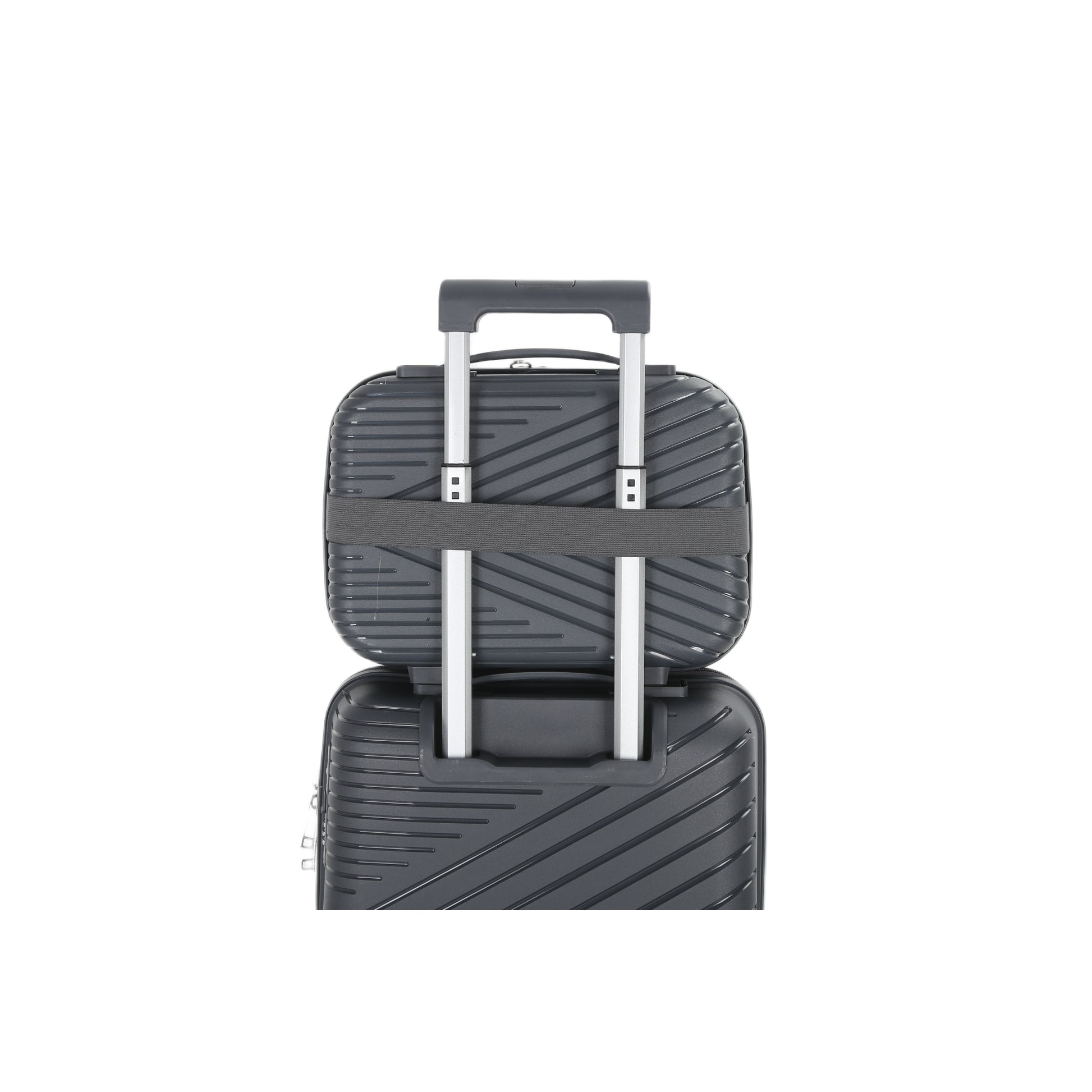 4-Piece Luggage Set | PP Material | Hard Shell Suitcases | 8 Spinner Wheels | Telescopic Handle | Anti-Theft Zippers