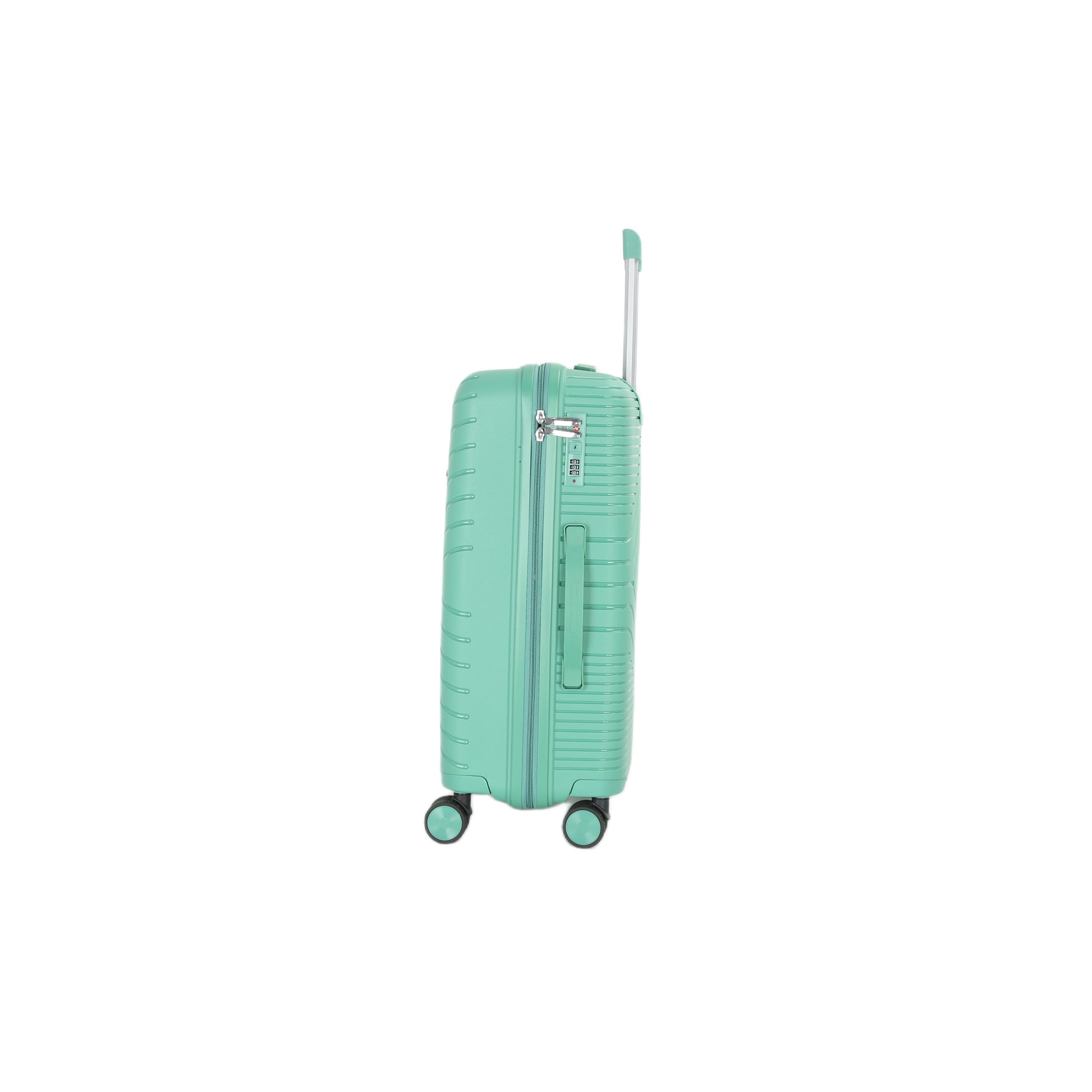 4-Piece Luggage Set | PP Material | Hard Shell Suitcases | 8 Spinner Wheels | Telescopic Handle | Anti-Theft Zippers