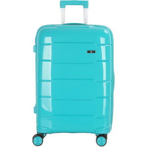 4-Piece Luggage Set, PP Material Hard Shell Suitcases, 8 Spinner Wheels, Telescopic Handle & Anti-Theft Zippers