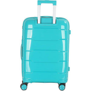 4-Piece Luggage Set, PP Material Hard Shell Suitcases, 8 Spinner Wheels, Telescopic Handle & Anti-Theft Zippers