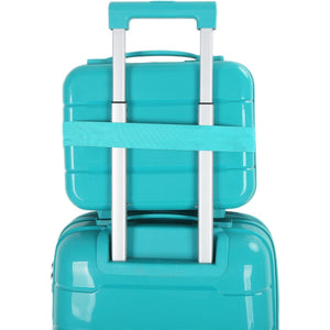4-Piece Luggage Set, PP Material Hard Shell Suitcases, 8 Spinner Wheels, Telescopic Handle & Anti-Theft Zippers