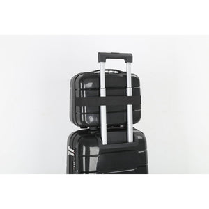 4-Piece Luggage Set, PP Material Hard Shell Suitcases, 8 Spinner Wheels, Telescopic Handle & Anti-Theft Zippers