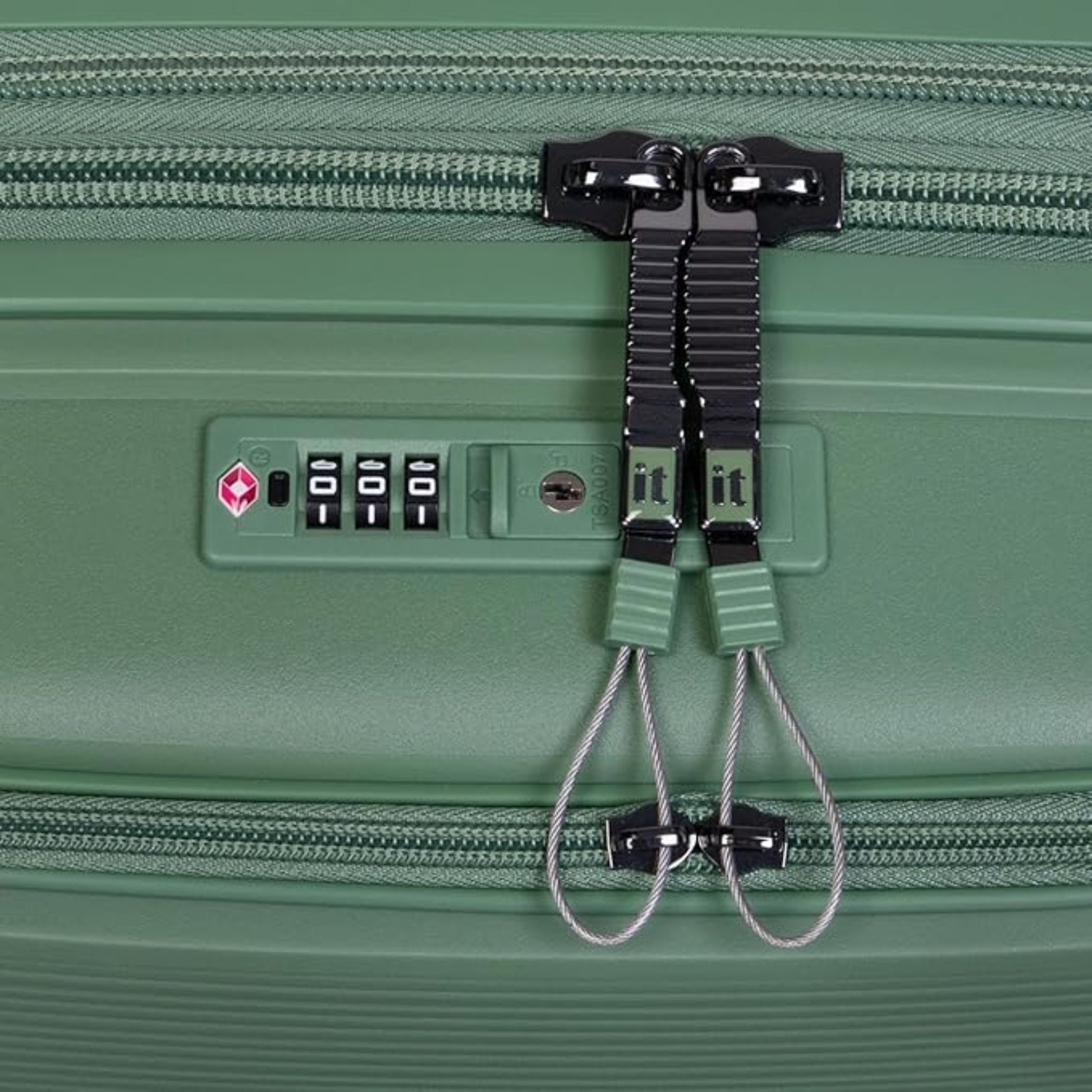 3-Piece Luggage Set, PP Material Hard Shell Suitcases, 8 Spinner Wheels, Telescopic Handle & Anti-Theft Zippers