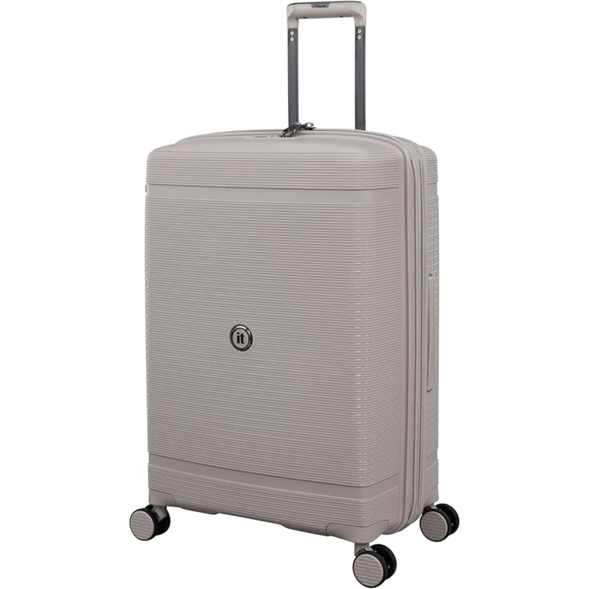 3-Piece Luggage Set, PP Material Hard Shell Suitcases, 8 Spinner Wheels, Telescopic Handle & Anti-Theft Zippers