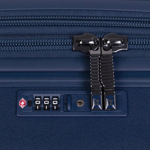 3-Piece Luggage Set, PP Material Hard Shell Suitcases, 8 Spinner Wheels, Telescopic Handle & Anti-Theft Zippers