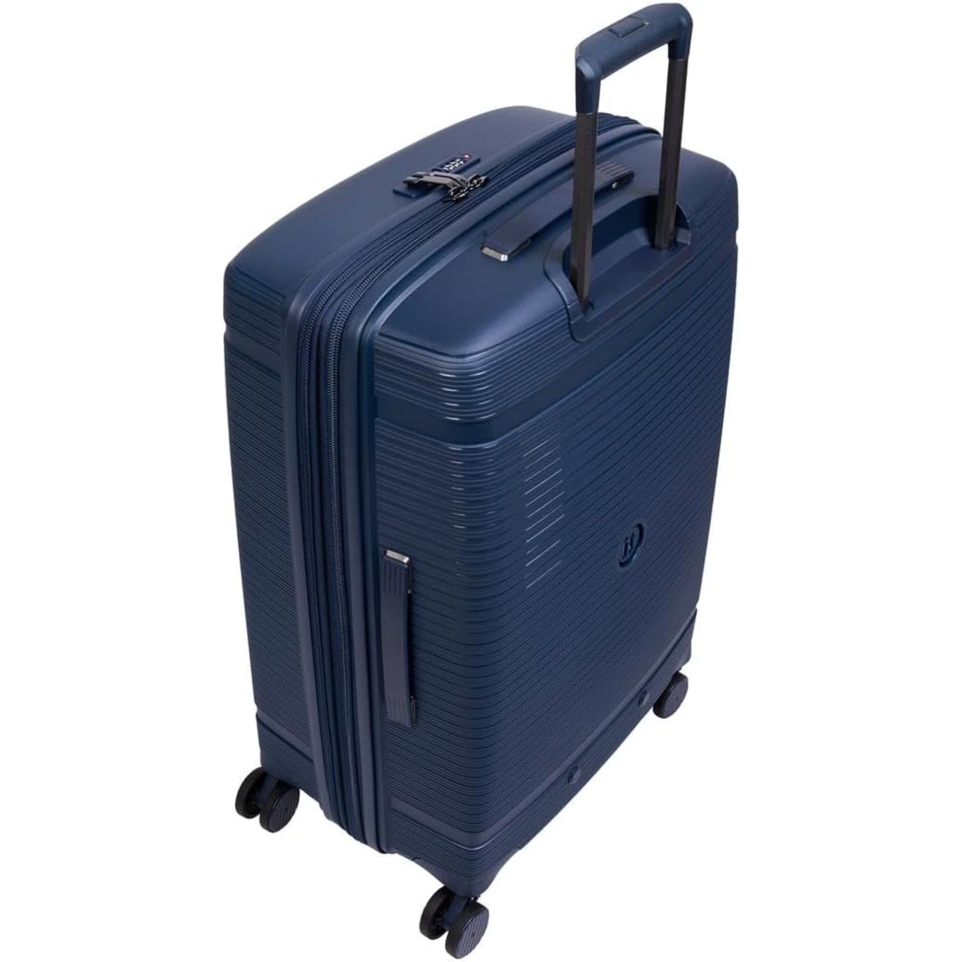 3-Piece Luggage Set, PP Material Hard Shell Suitcases, 8 Spinner Wheels, Telescopic Handle & Anti-Theft Zippers