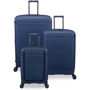 3-Piece Luggage Set, PP Material Hard Shell Suitcases, 8 Spinner Wheels, Telescopic Handle & Anti-Theft Zippers