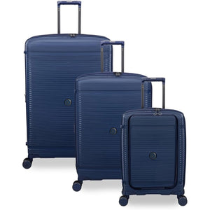 3-Piece Luggage Set, PP Material Hard Shell Suitcases, 8 Spinner Wheels, Telescopic Handle & Anti-Theft Zippers