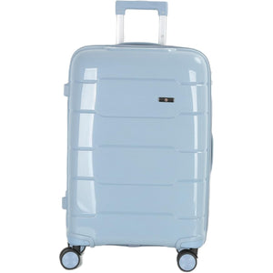 4-Piece Luggage Set, PP Material Hard Shell Suitcases, 8 Spinner Wheels, Telescopic Handle & Anti-Theft Zippers