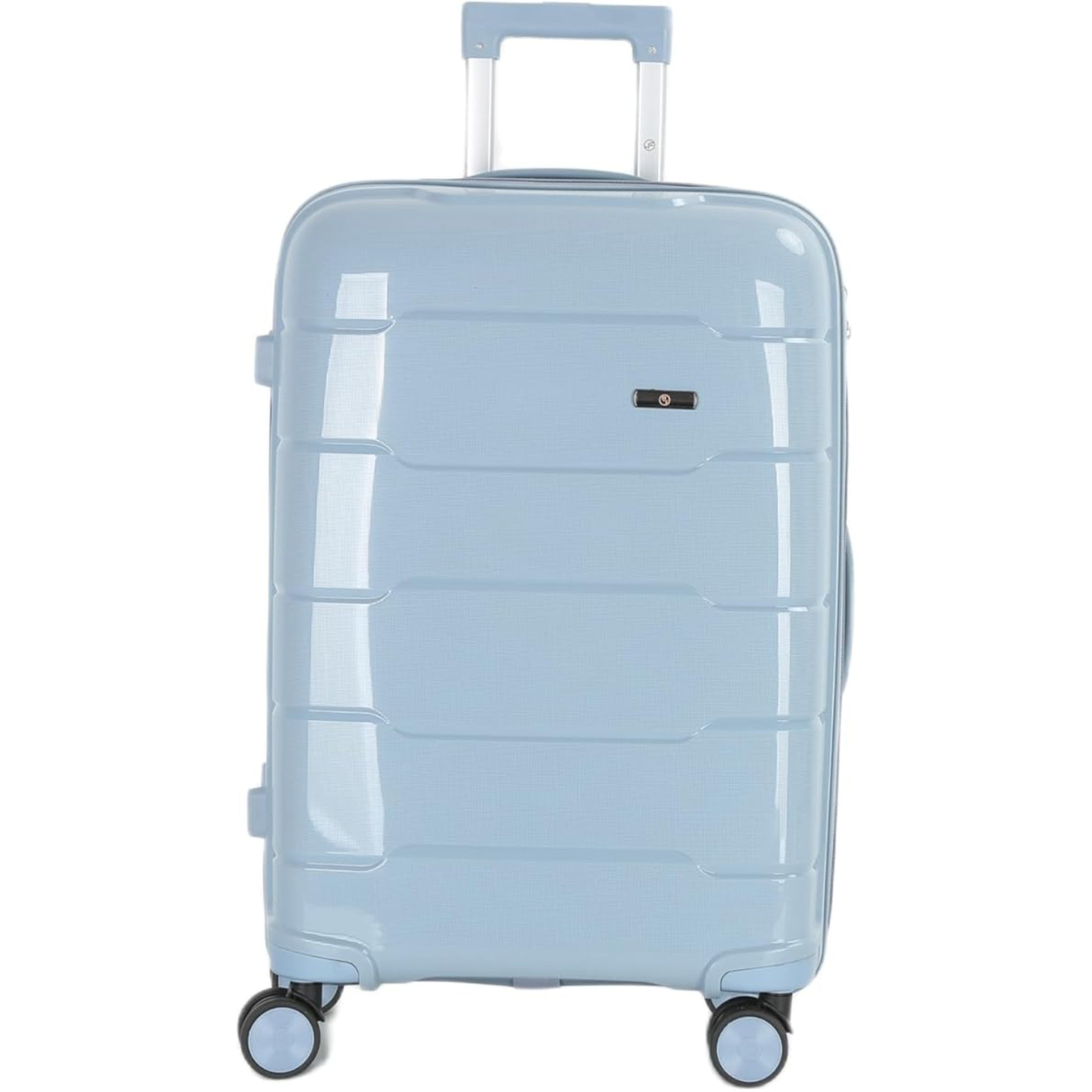 4-Piece Luggage Set, PP Material Hard Shell Suitcases, 8 Spinner Wheels, Telescopic Handle & Anti-Theft Zippers