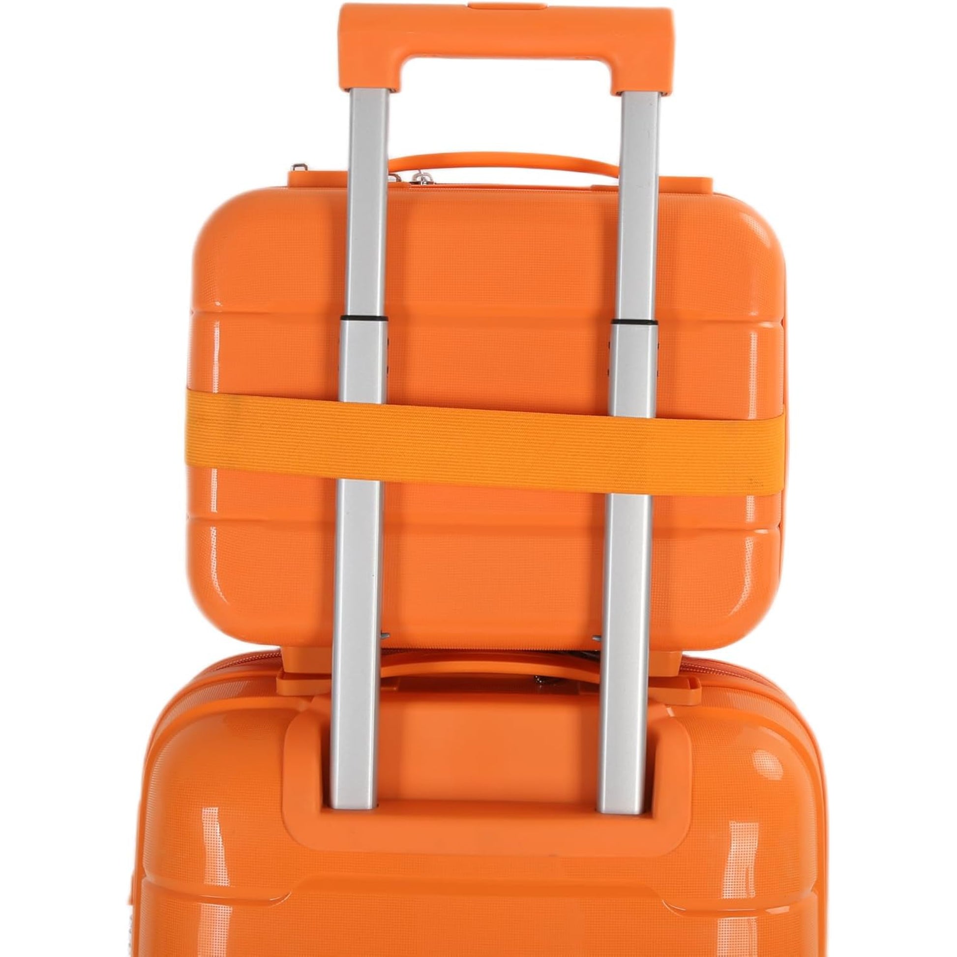 4-Piece Luggage Set, PP Material Hard Shell Suitcases, 8 Spinner Wheels, Telescopic Handle & Anti-Theft Zippers