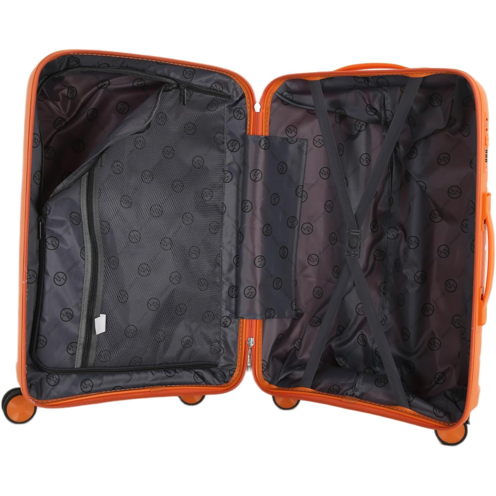 4-Piece Luggage Set, PP Material Hard Shell Suitcases, 8 Spinner Wheels, Telescopic Handle & Anti-Theft Zippers
