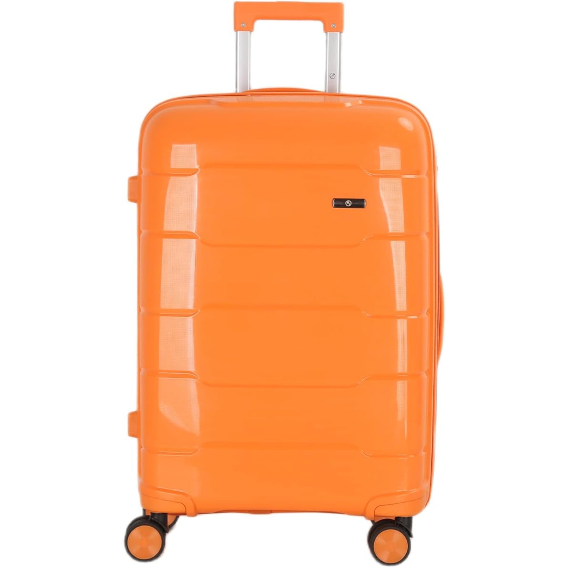 4-Piece Luggage Set, PP Material Hard Shell Suitcases, 8 Spinner Wheels, Telescopic Handle & Anti-Theft Zippers