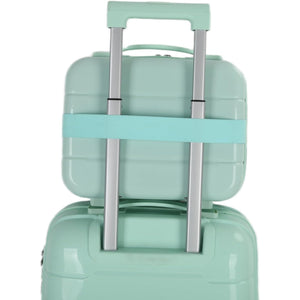 4-Piece Luggage Set, PP Material Hard Shell Suitcases, 8 Spinner Wheels, Telescopic Handle & Anti-Theft Zippers