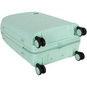 4-Piece Luggage Set, PP Material Hard Shell Suitcases, 8 Spinner Wheels, Telescopic Handle & Anti-Theft Zippers