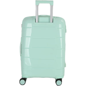 4-Piece Luggage Set, PP Material Hard Shell Suitcases, 8 Spinner Wheels, Telescopic Handle & Anti-Theft Zippers