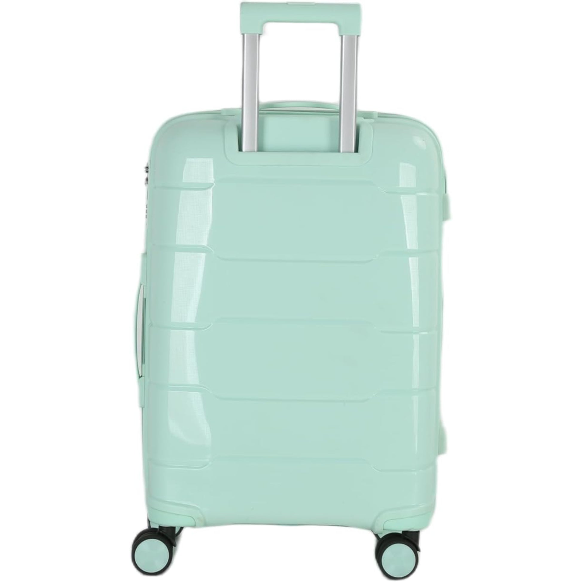 4-Piece Luggage Set, PP Material Hard Shell Suitcases, 8 Spinner Wheels, Telescopic Handle & Anti-Theft Zippers