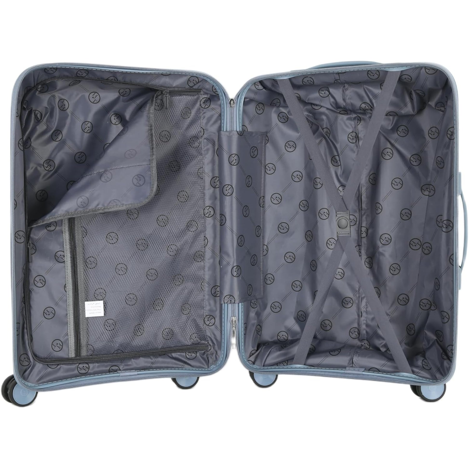 4-Piece Luggage Set, PP Material Hard Shell Suitcases, 8 Spinner Wheels, Telescopic Handle & Anti-Theft Zippers
