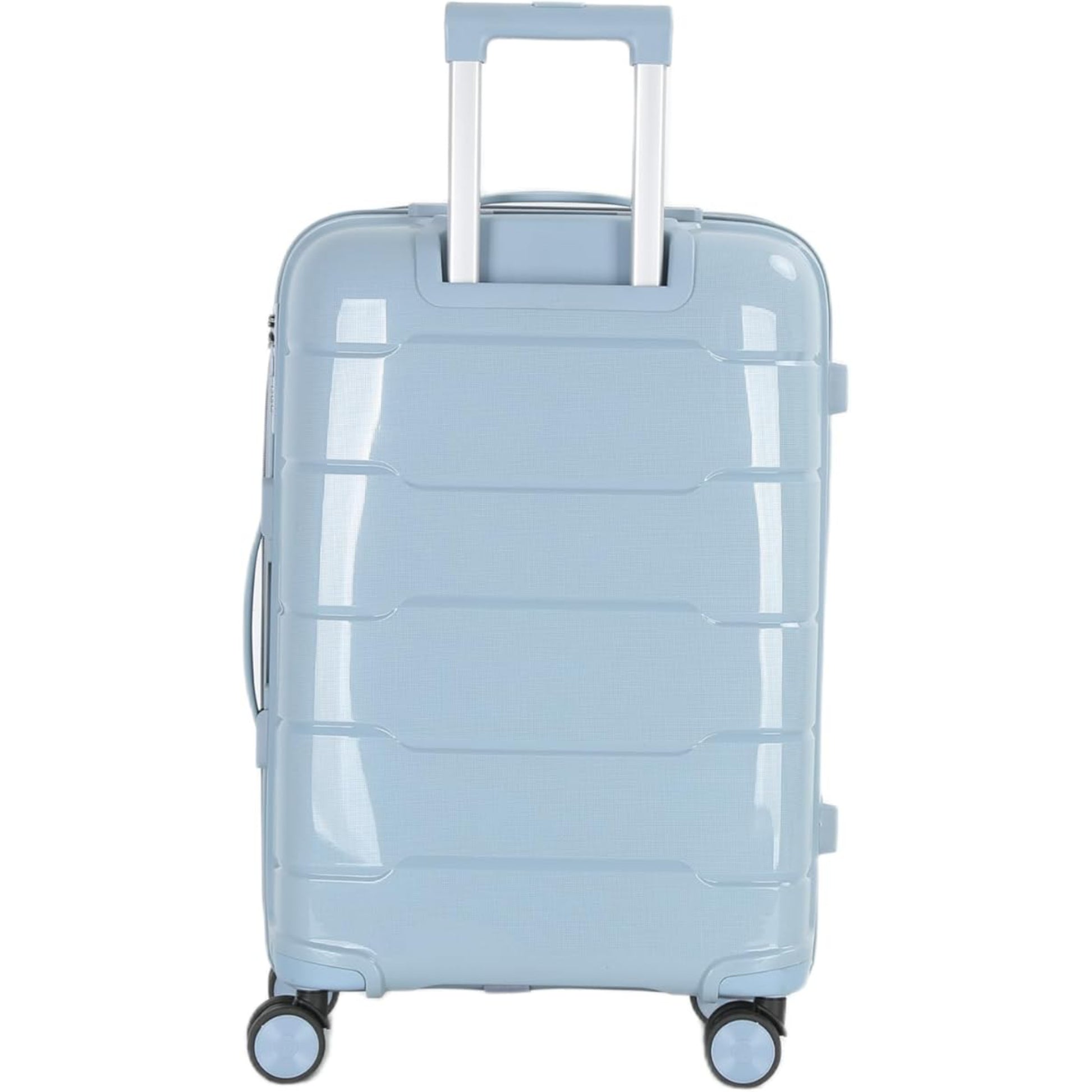 4-Piece Luggage Set, PP Material Hard Shell Suitcases, 8 Spinner Wheels, Telescopic Handle & Anti-Theft Zippers