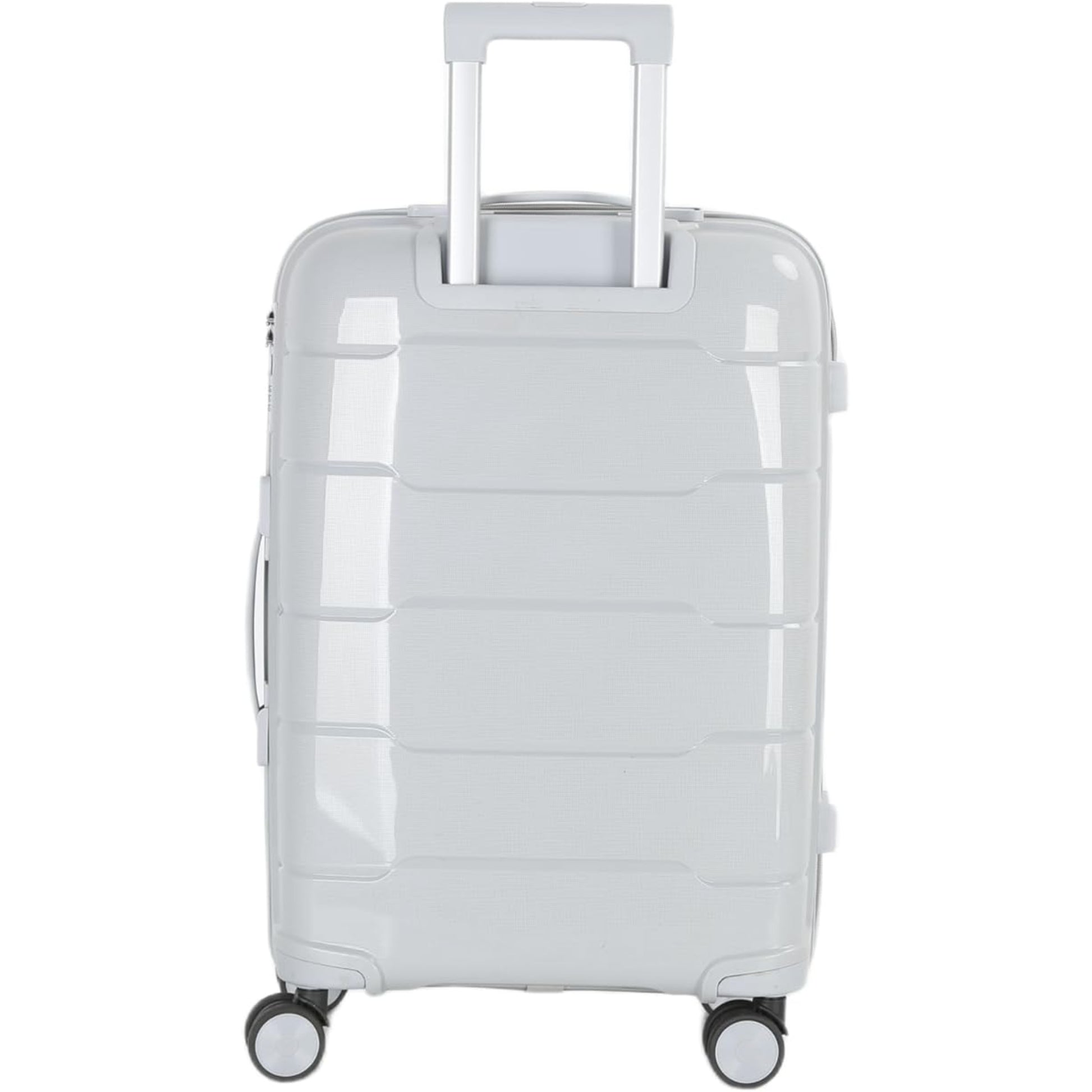 4-Piece Luggage Set, PP Material Hard Shell Suitcases, 8 Spinner Wheels, Telescopic Handle & Anti-Theft Zippers