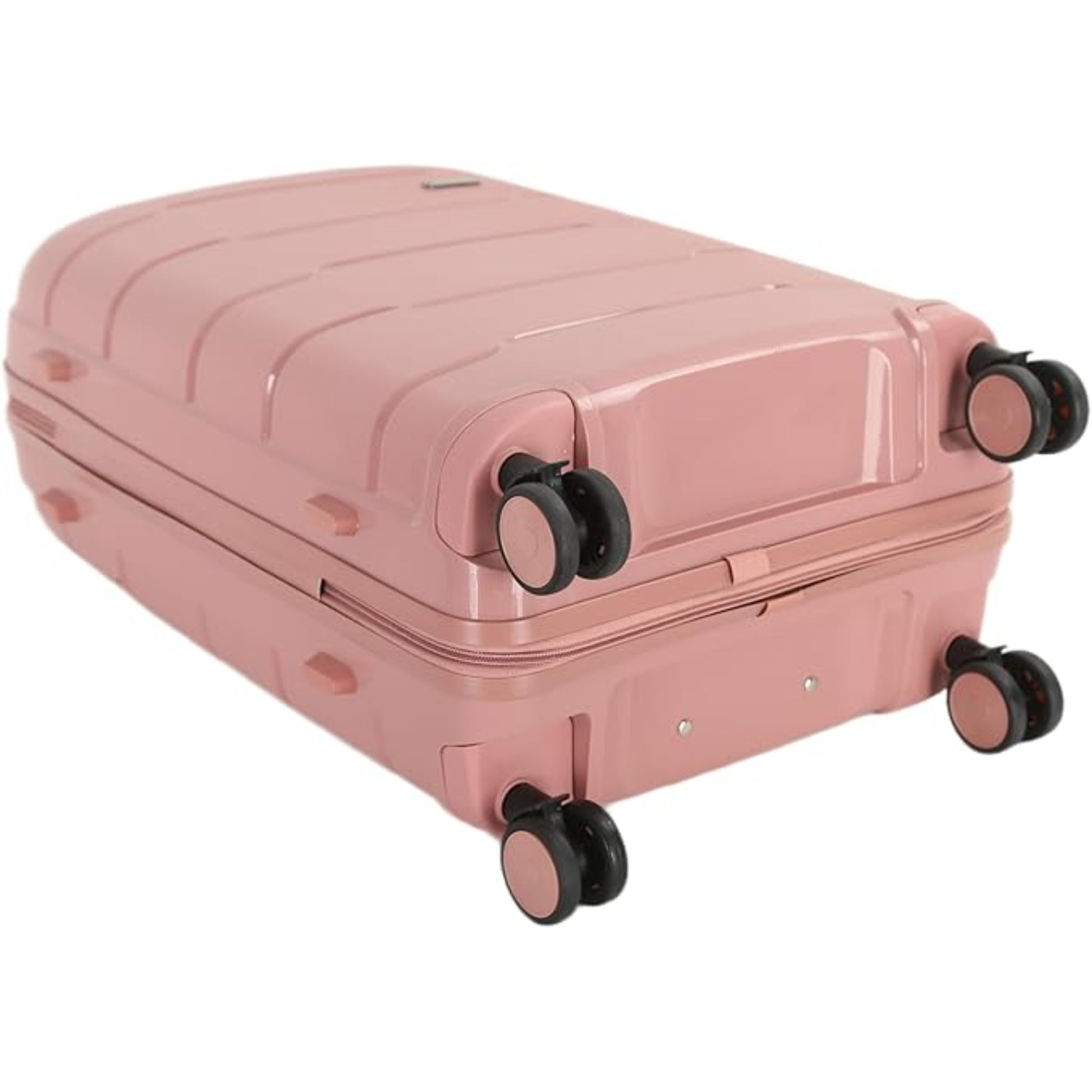 4-Piece Luggage Set, PP Material Hard Shell Suitcases, 8 Spinner Wheels, Telescopic Handle & Anti-Theft Zippers