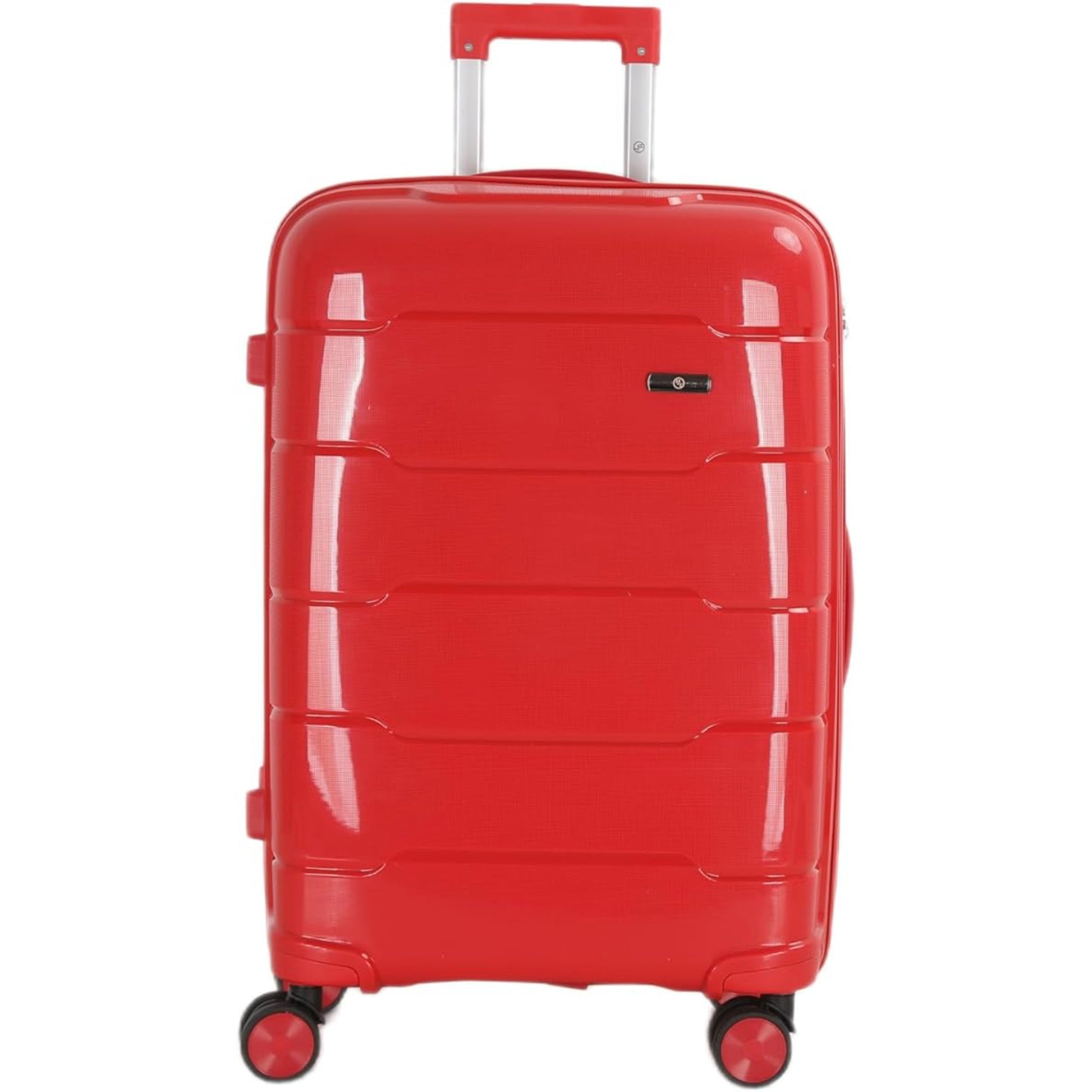 4-Piece Luggage Set, PP Material Hard Shell Suitcases, 8 Spinner Wheels, Telescopic Handle & Anti-Theft Zippers