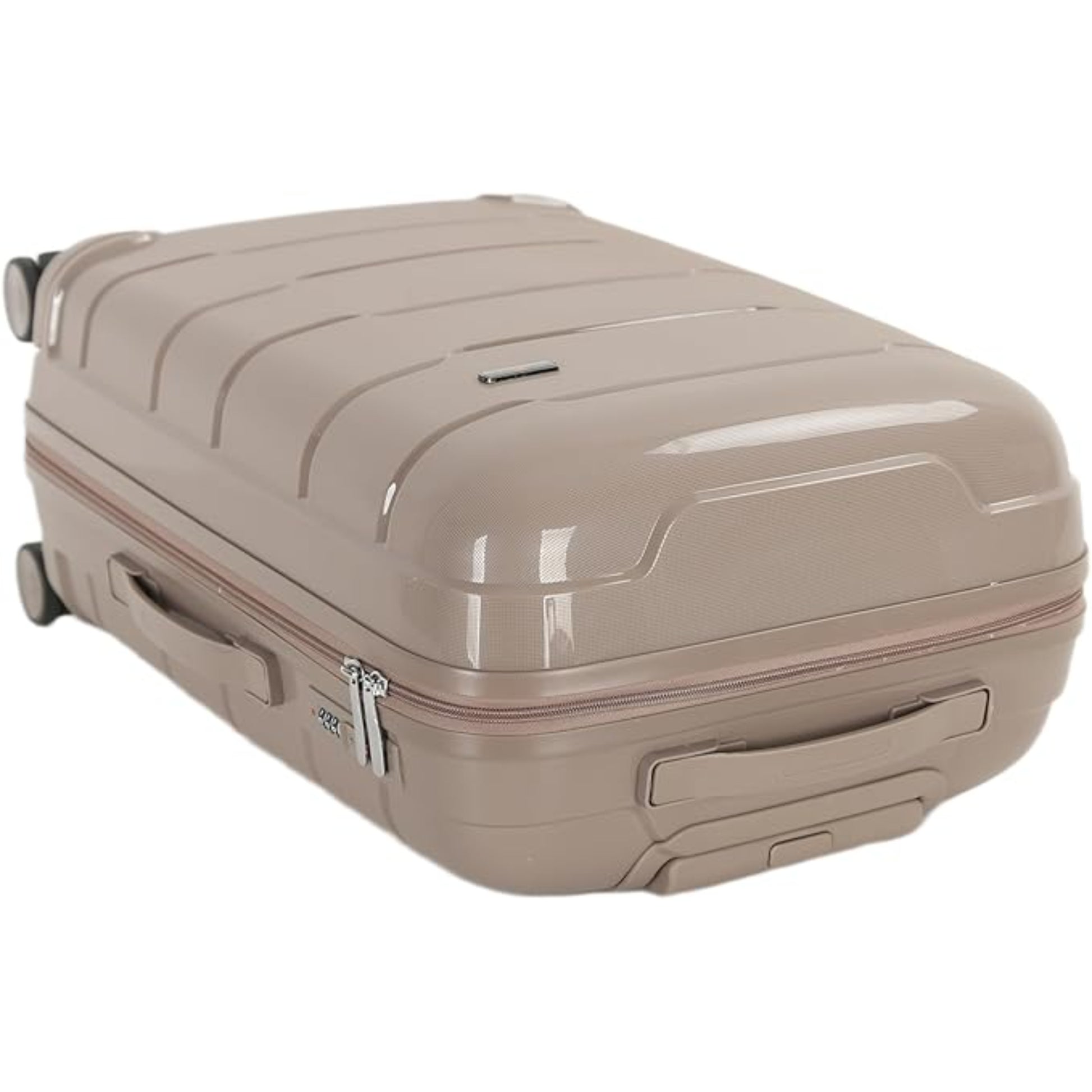 4-Piece Luggage Set, PP Material Hard Shell Suitcases, 8 Spinner Wheels, Telescopic Handle & Anti-Theft Zippers