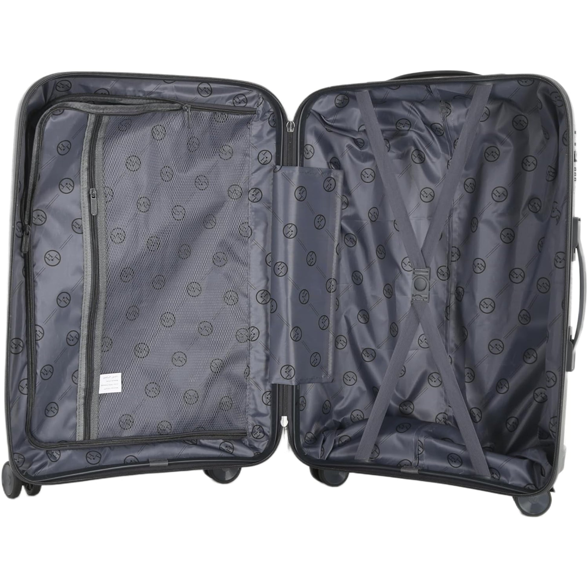4-Piece Luggage Set, PP Material Hard Shell Suitcases, 8 Spinner Wheels, Telescopic Handle & Anti-Theft Zippers
