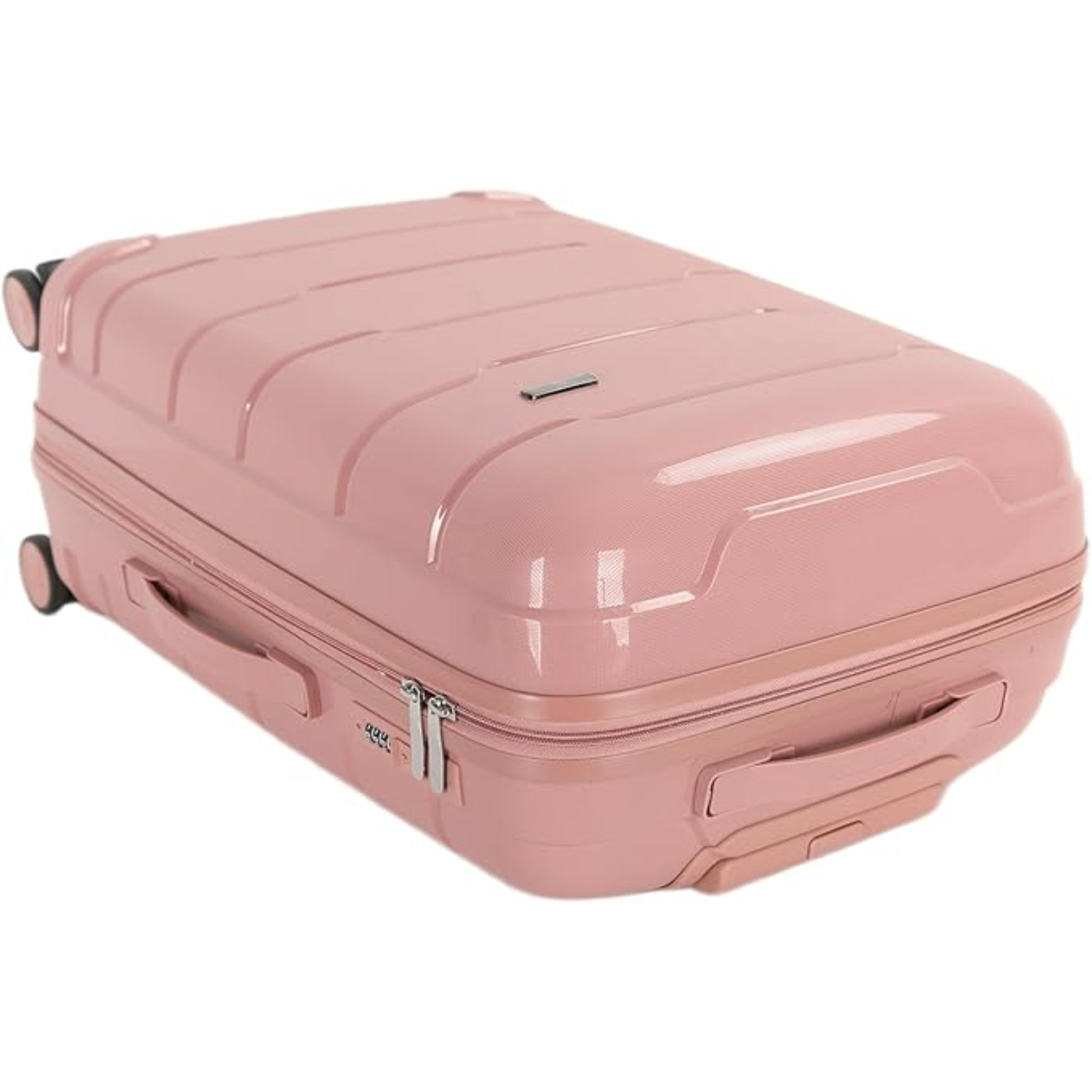 4-Piece Luggage Set, PP Material Hard Shell Suitcases, 8 Spinner Wheels, Telescopic Handle & Anti-Theft Zippers