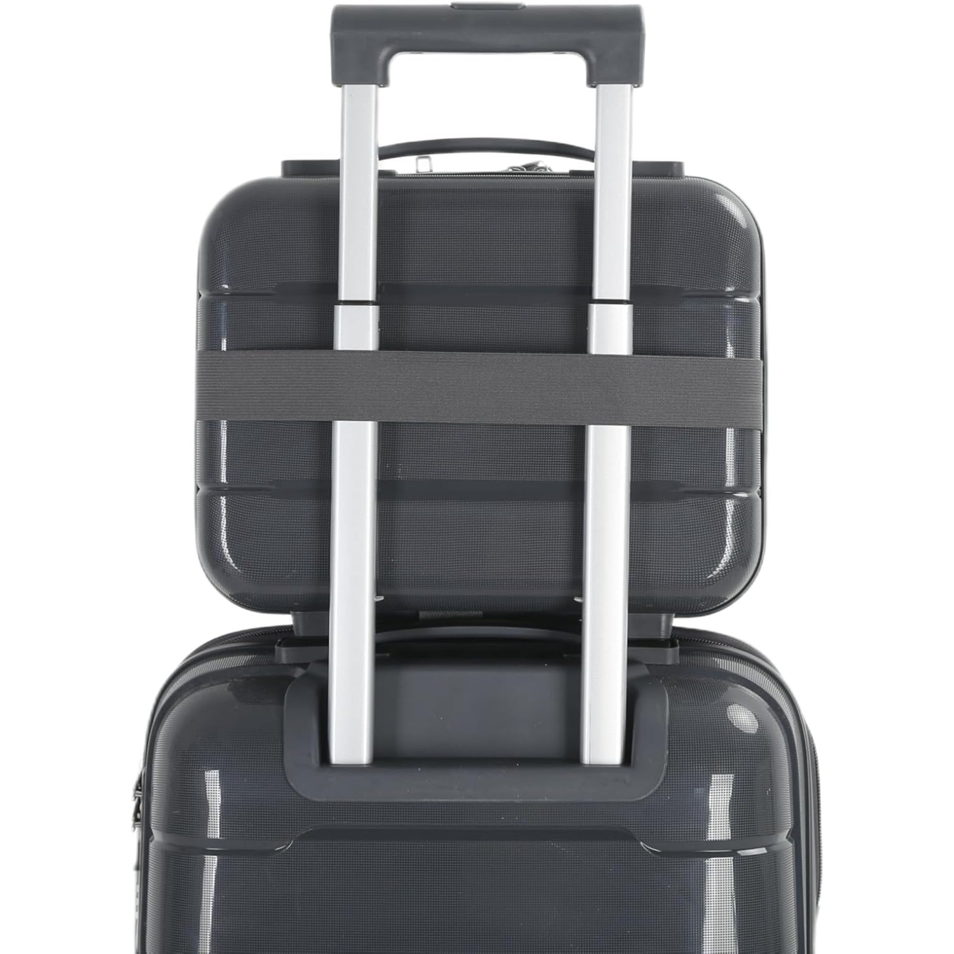 4-Piece Luggage Set, PP Material Hard Shell Suitcases, 8 Spinner Wheels, Telescopic Handle & Anti-Theft Zippers