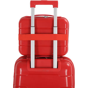 4-Piece Luggage Set, PP Material Hard Shell Suitcases, 8 Spinner Wheels, Telescopic Handle & Anti-Theft Zippers