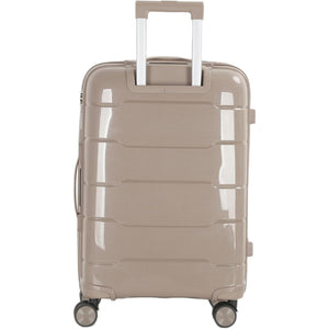 4-Piece Luggage Set, PP Material Hard Shell Suitcases, 8 Spinner Wheels, Telescopic Handle & Anti-Theft Zippers