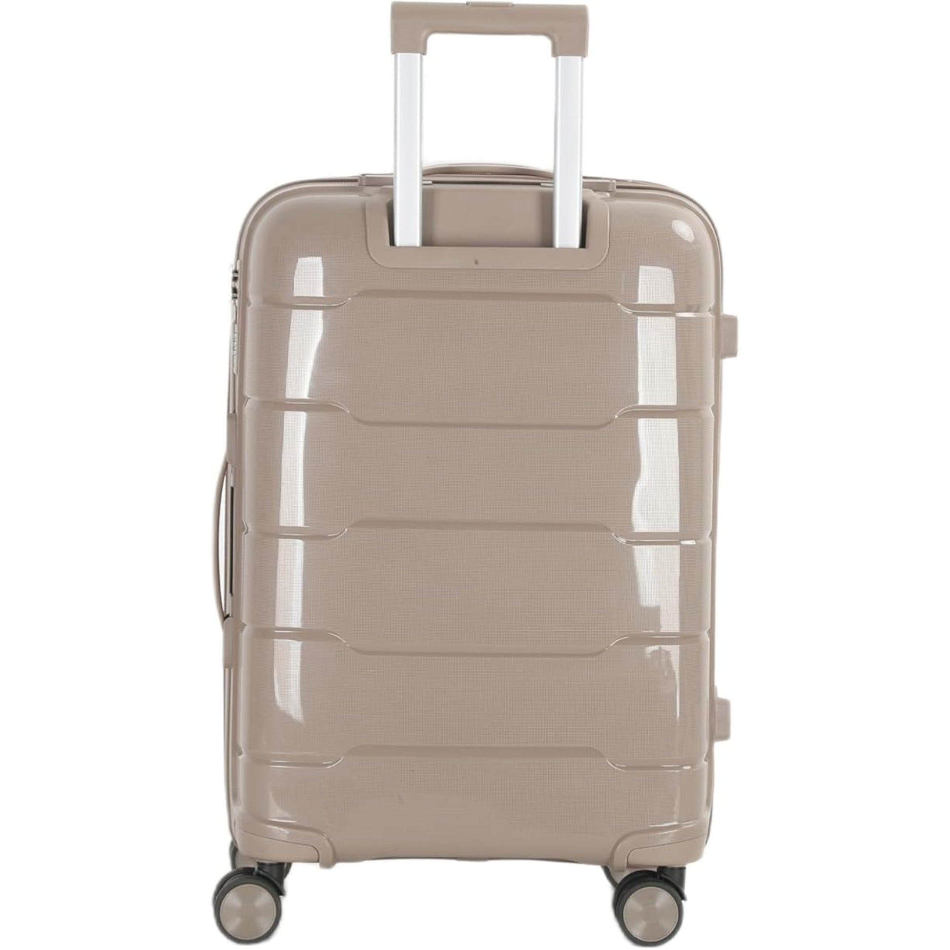 4-Piece Luggage Set, PP Material Hard Shell Suitcases, 8 Spinner Wheels, Telescopic Handle & Anti-Theft Zippers