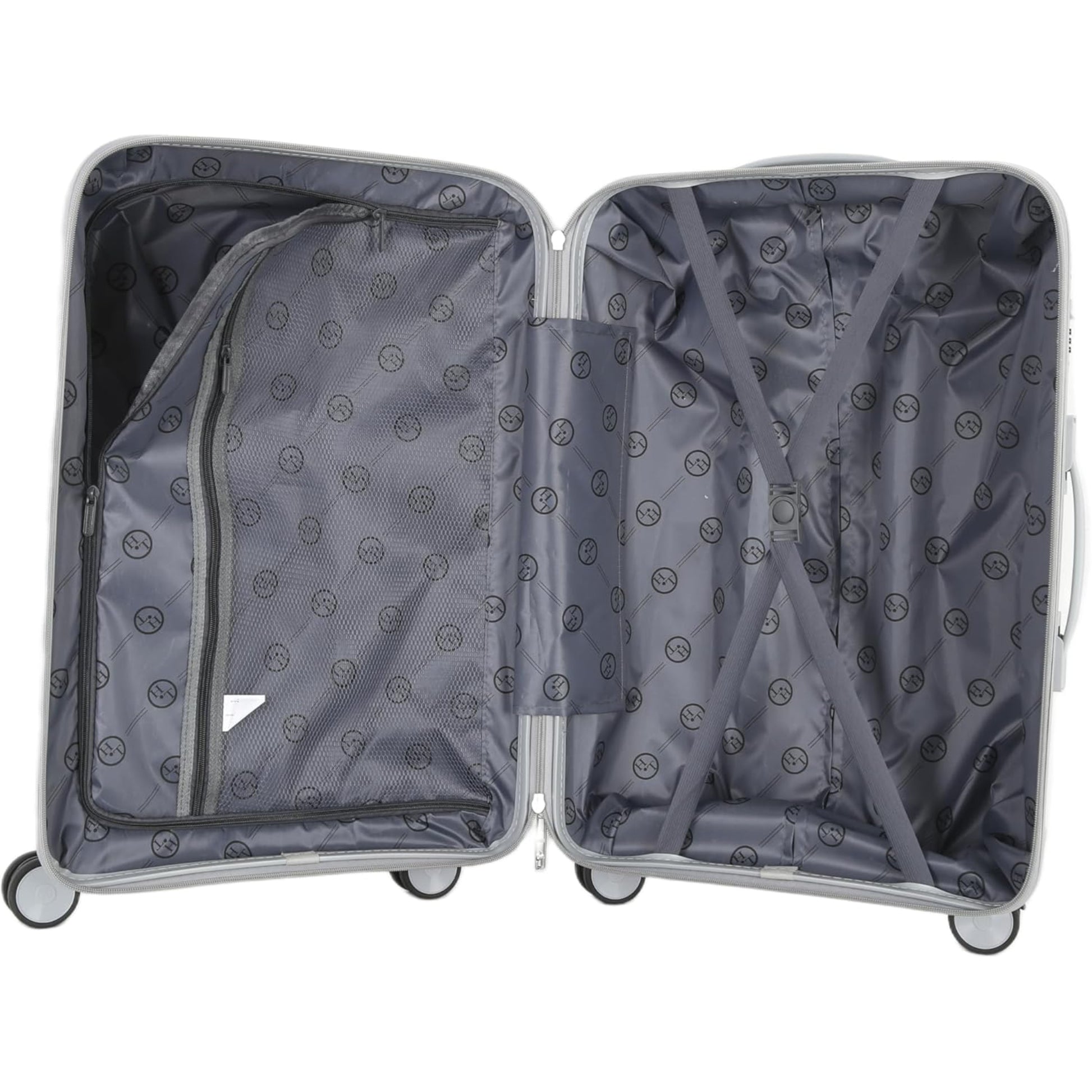 4-Piece Luggage Set, PP Material Hard Shell Suitcases, 8 Spinner Wheels, Telescopic Handle & Anti-Theft Zippers