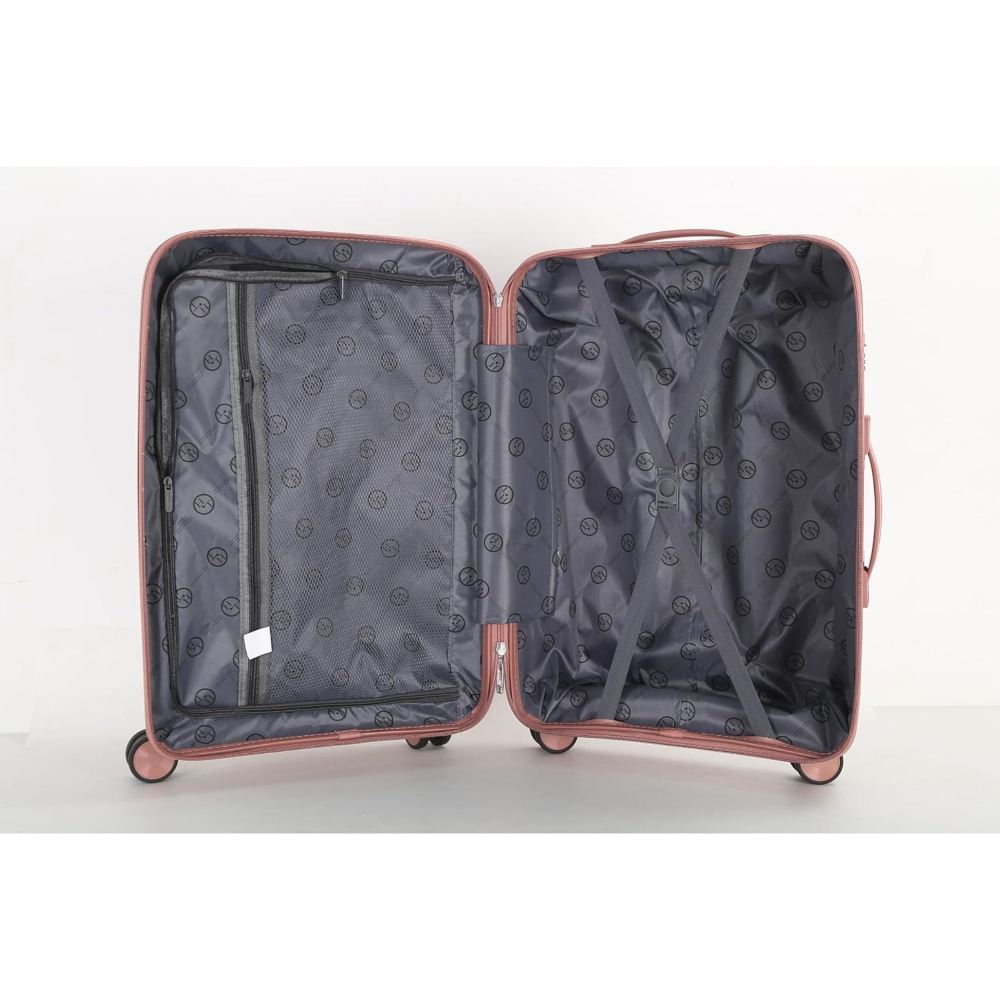4-Piece Luggage Set, PP Material Hard Shell Suitcases, 8 Spinner Wheels, Telescopic Handle & Anti-Theft Zippers