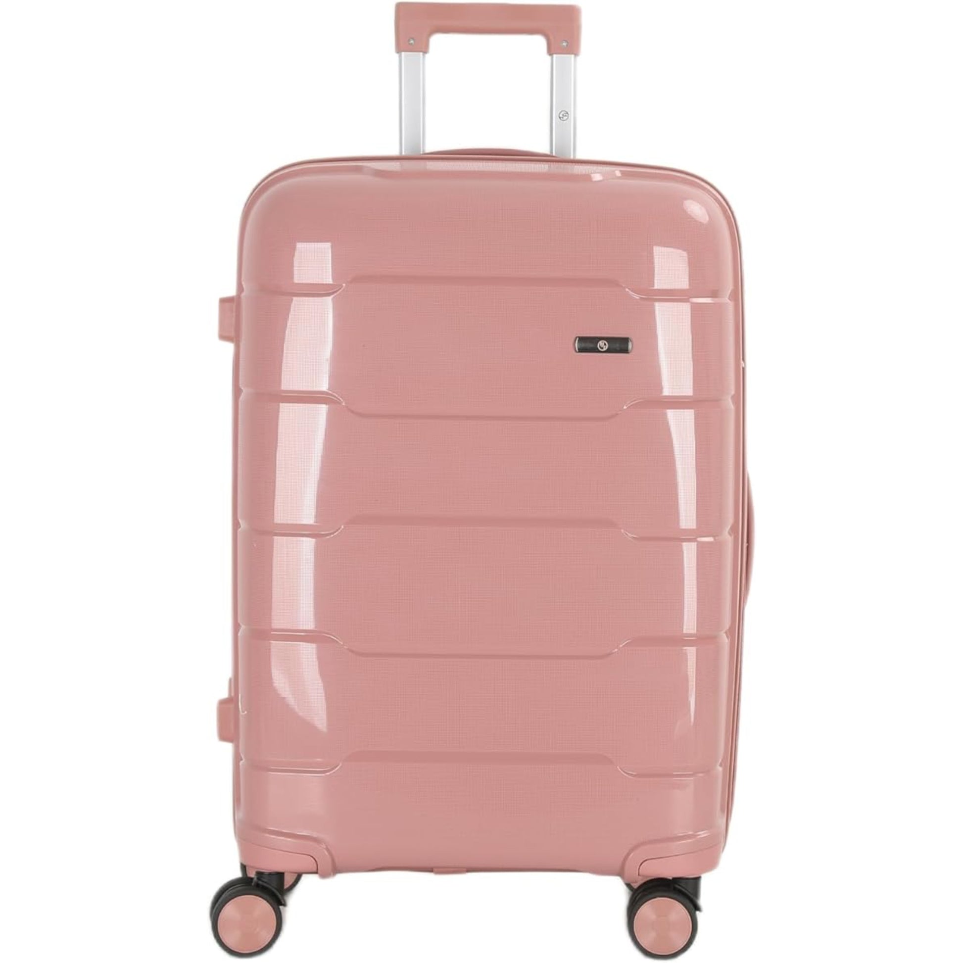 4-Piece Luggage Set, PP Material Hard Shell Suitcases, 8 Spinner Wheels, Telescopic Handle & Anti-Theft Zippers