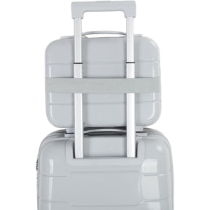 4-Piece Luggage Set, PP Material Hard Shell Suitcases, 8 Spinner Wheels, Telescopic Handle & Anti-Theft Zippers