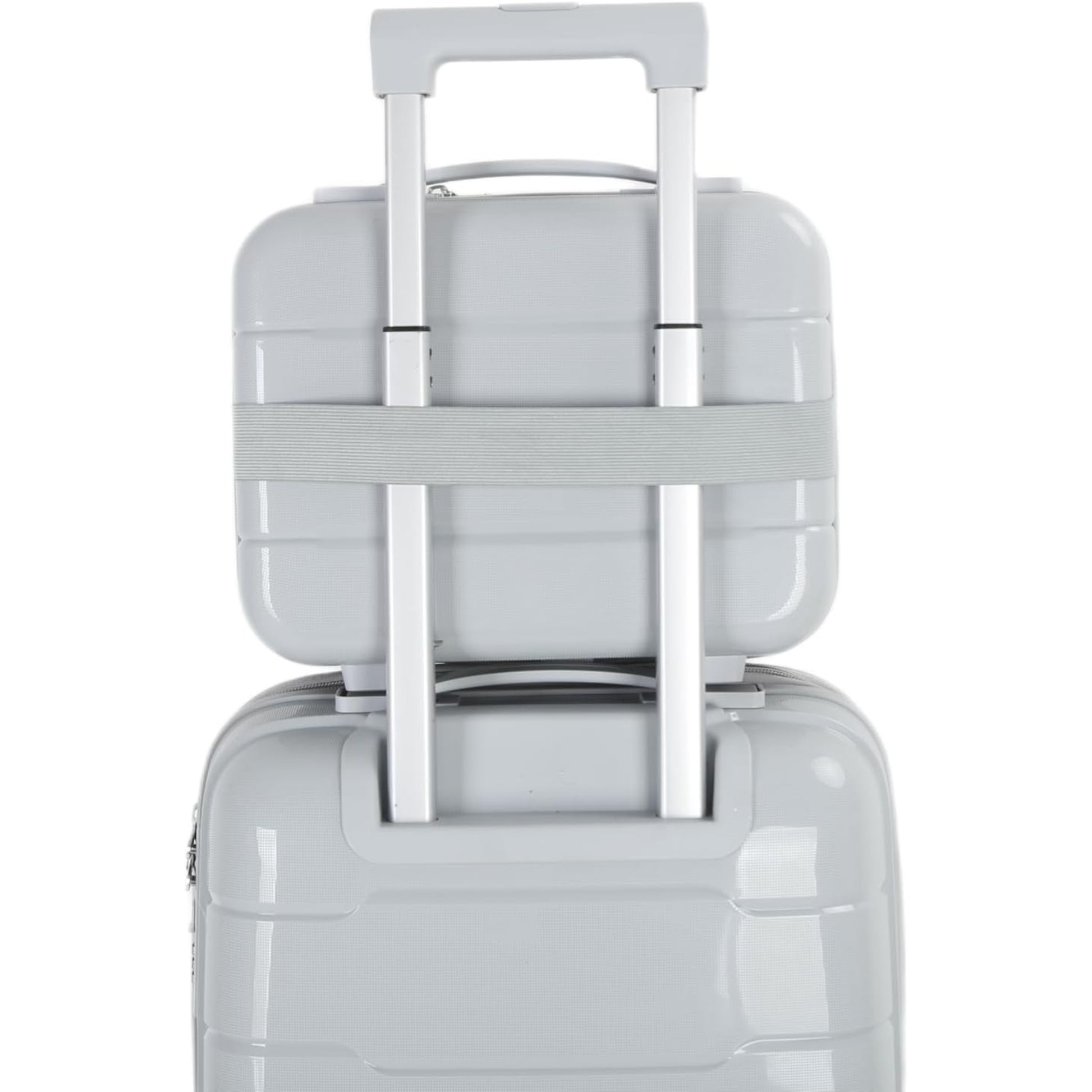 4-Piece Luggage Set, PP Material Hard Shell Suitcases, 8 Spinner Wheels, Telescopic Handle & Anti-Theft Zippers