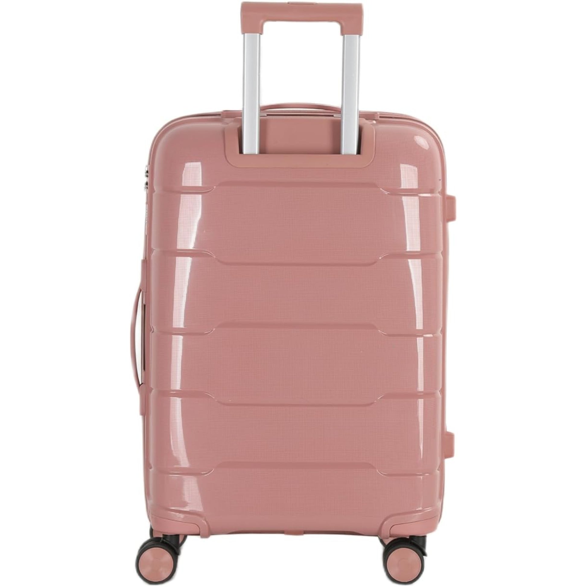 4-Piece Luggage Set, PP Material Hard Shell Suitcases, 8 Spinner Wheels, Telescopic Handle & Anti-Theft Zippers