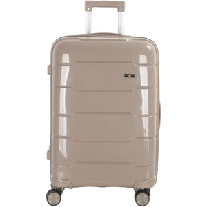 4-Piece Luggage Set, PP Material Hard Shell Suitcases, 8 Spinner Wheels, Telescopic Handle & Anti-Theft Zippers