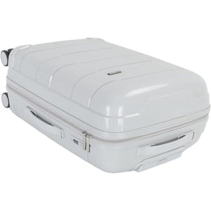 4-Piece Luggage Set, PP Material Hard Shell Suitcases, 8 Spinner Wheels, Telescopic Handle & Anti-Theft Zippers