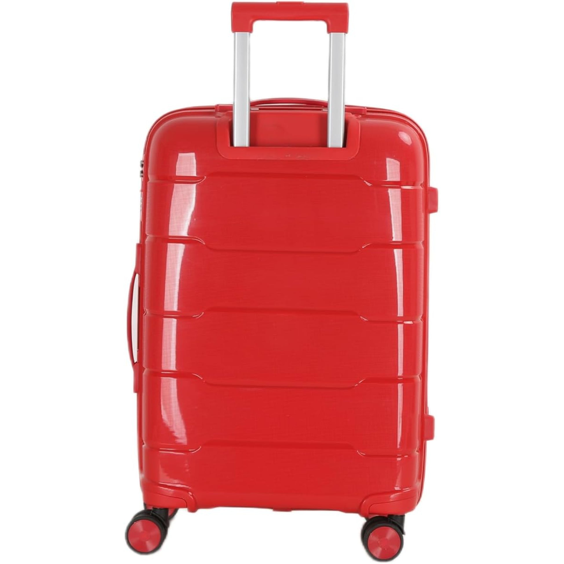 4-Piece Luggage Set, PP Material Hard Shell Suitcases, 8 Spinner Wheels, Telescopic Handle & Anti-Theft Zippers