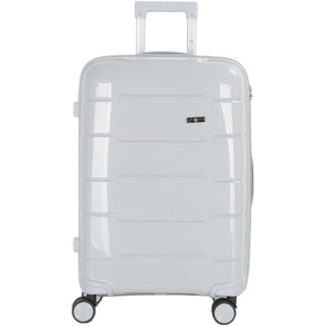 4-Piece Luggage Set, PP Material Hard Shell Suitcases, 8 Spinner Wheels, Telescopic Handle & Anti-Theft Zippers