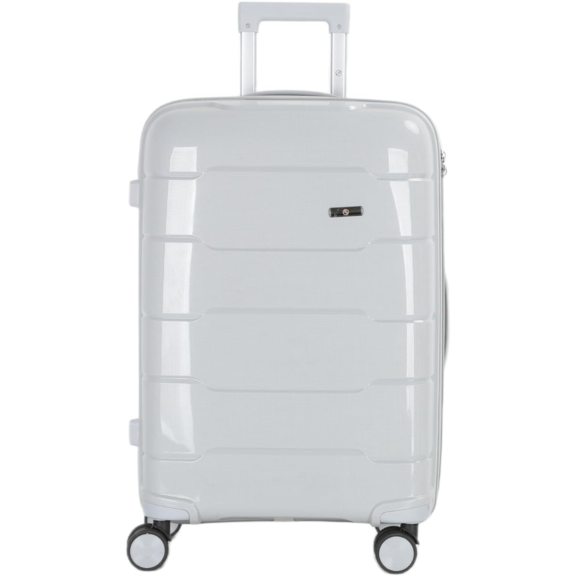 4-Piece Luggage Set, PP Material Hard Shell Suitcases, 8 Spinner Wheels, Telescopic Handle & Anti-Theft Zippers