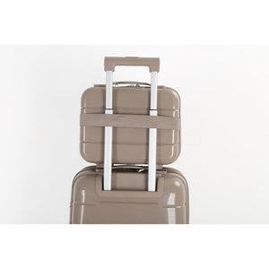 4-Piece Luggage Set, PP Material Hard Shell Suitcases, 8 Spinner Wheels, Telescopic Handle & Anti-Theft Zippers