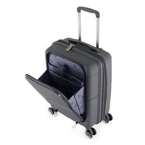3-Piece Luggage Set, PP Material Hard Shell Suitcases, 8 Spinner Wheels, Telescopic Handle & Anti-Theft Zippers