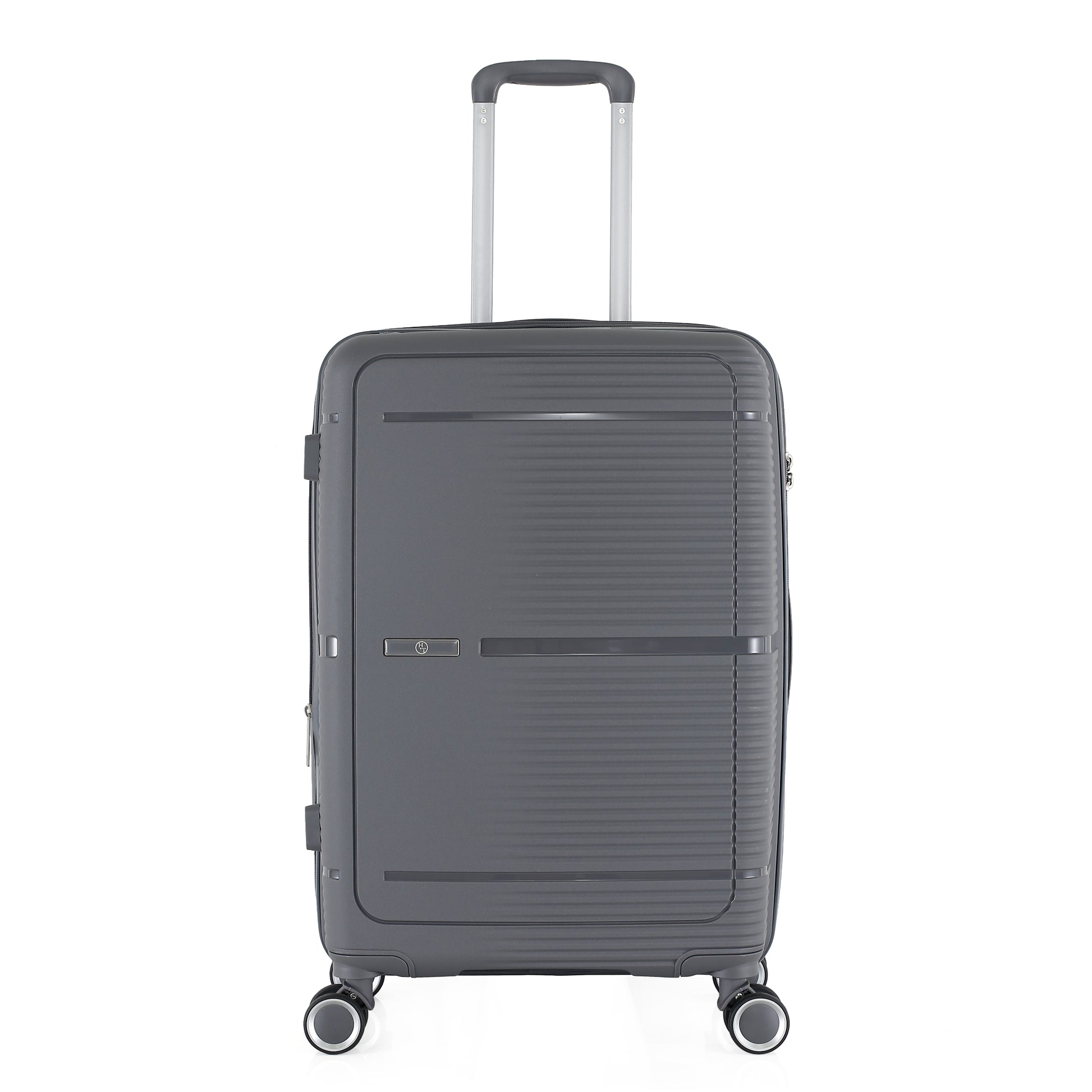 3-Piece Luggage Set, PP Material Hard Shell Suitcases, 8 Spinner Wheels, Telescopic Handle & Anti-Theft Zippers
