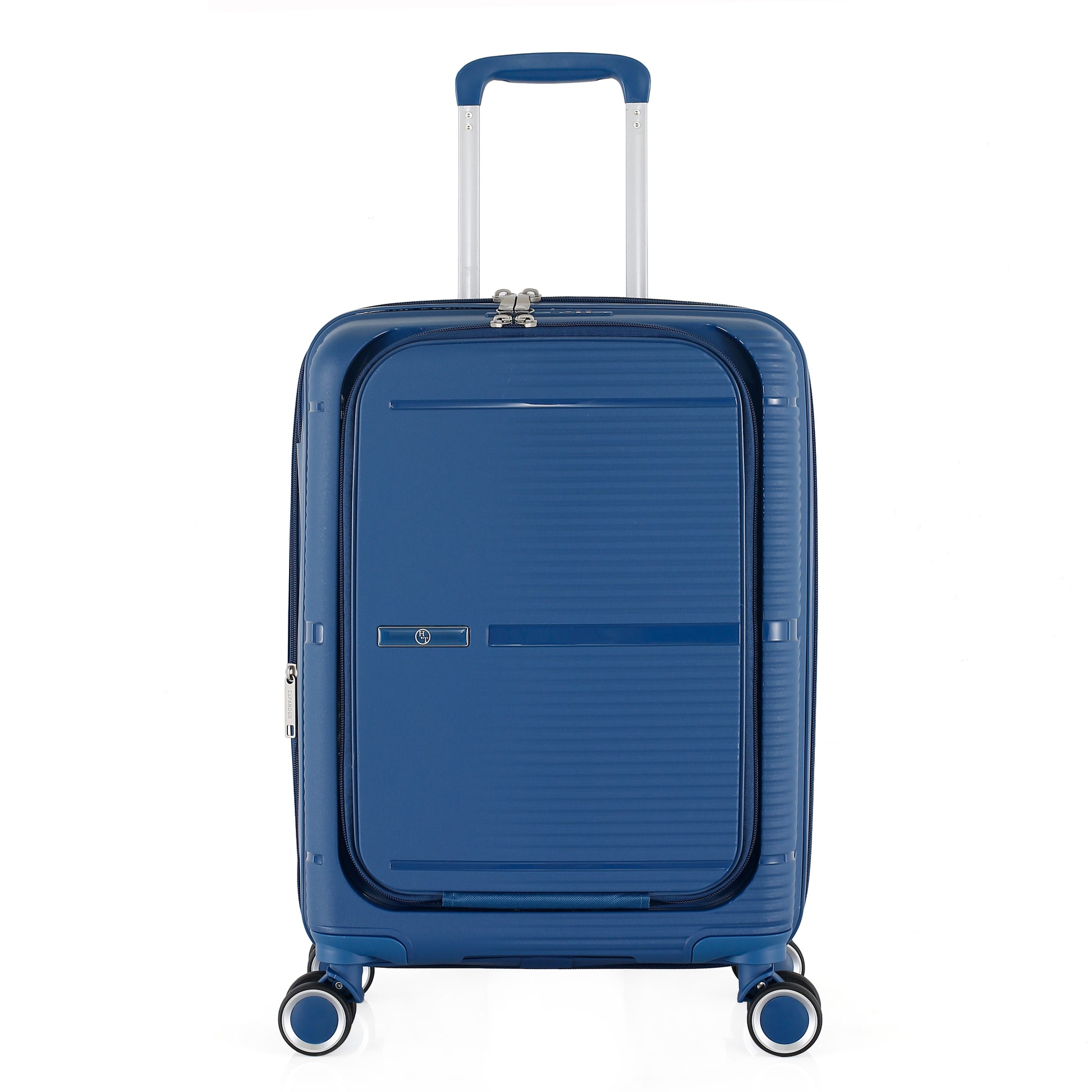 3-Piece Luggage Set, PP Material Hard Shell Suitcases, 8 Spinner Wheels, Telescopic Handle & Anti-Theft Zippers