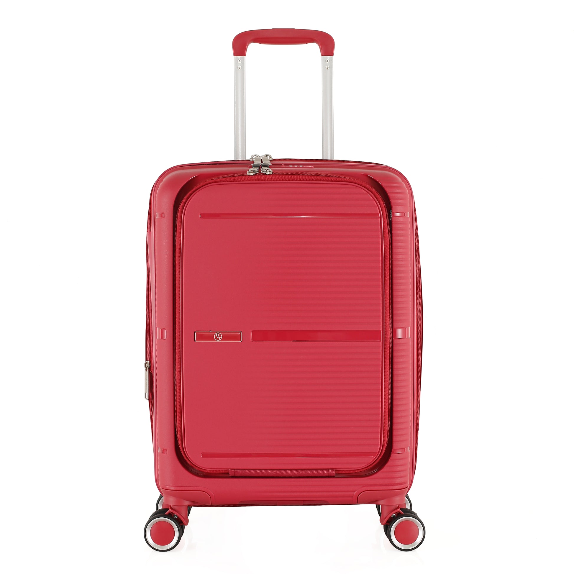 3-Piece Luggage Set, PP Material Hard Shell Suitcases, 8 Spinner Wheels, Telescopic Handle & Anti-Theft Zippers