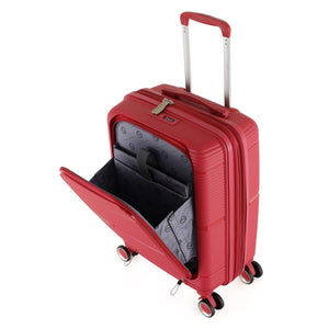 3-Piece Luggage Set, PP Material Hard Shell Suitcases, 8 Spinner Wheels, Telescopic Handle & Anti-Theft Zippers